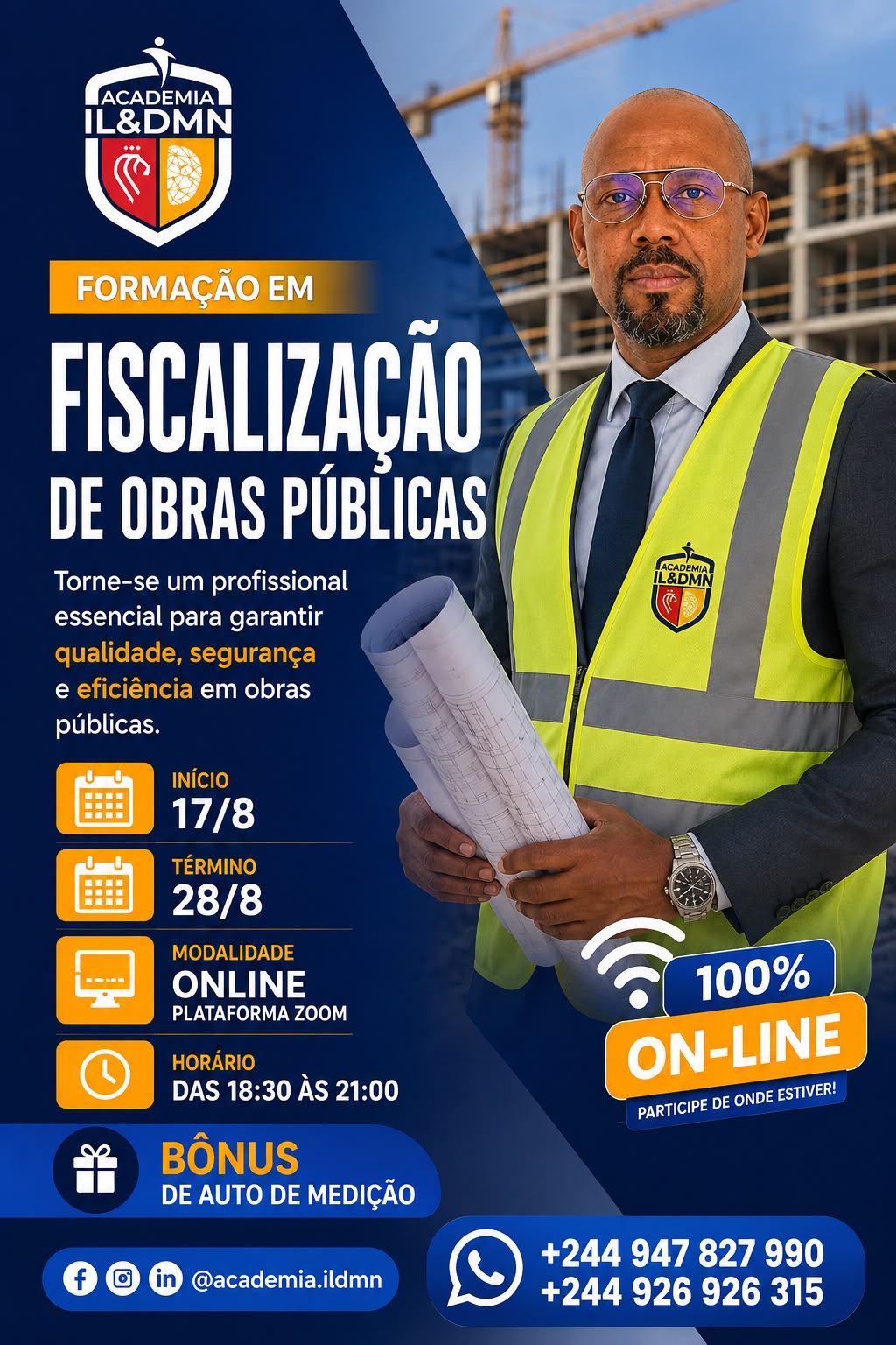 FISCALIZAÇÃO DE EMPREOTADAS DE OBRAS (ON-LINE)