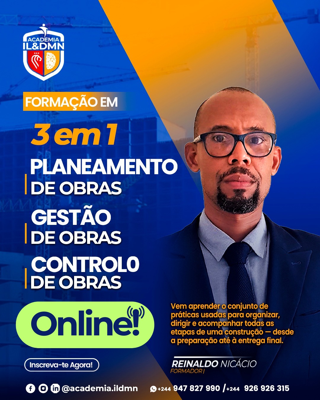 PLANEAMENTO GESTÃO E CONTROLE DE OBRAS COM MS PROJECT (ONLINE)