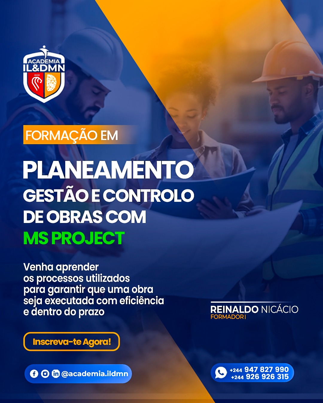 PLANEAMENTO GESTÃO E CONTROLE DE OBRAS COM MS PROJECT